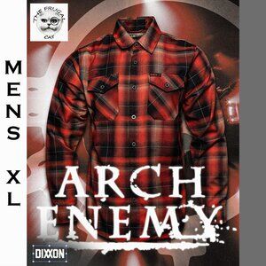 DIXXON FLANNEL x ARCH ENEMY Flannel Collab - BLOOD DYNASTY - Men's XL